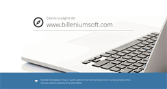 Desktop Screenshot of billeniumsoft.com